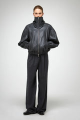 VSP - May - Anthracite Leather Jacket