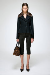 Beatrix - Schwarze Wolljacke