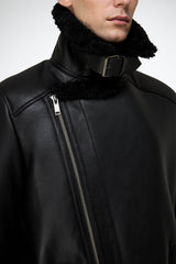 Rico - Black Shearling Coat