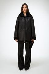 VSP - Dina - Black Shearling Coat