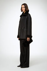 VSP - Dina - Black Shearling Coat