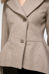 Beatrix - Kamelbraune Wolljacke