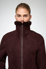VSP - Salome - Cherry Shearling Coat
