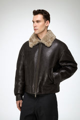 John - Anthracite Shearling Jacket