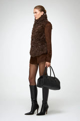 VSP - Solene - Tobacco Shearling Vest