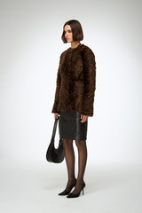 Odeline - Brown Shearling Coat