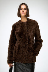 Odeline - Brown Shearling Coat