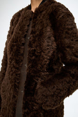 Odeline - Brown Shearling Coat