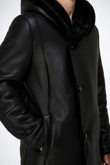 VSP - Teo - Black Shearling Coat