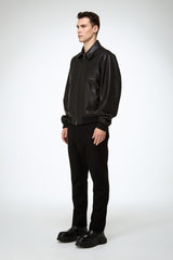 VSP - Niccolo - Black Leather Jacket