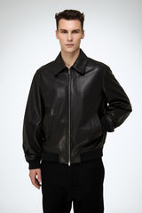 VSP - Niccolo - Black Leather Jacket