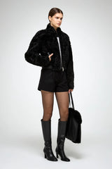 VSP - Liviana - Black Shearling Jacket