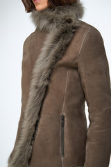 VSP - Adila - Stone Shearling Jacket