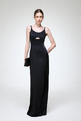 Carlota - Schwarzes Wollkleid