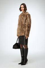 VSP - Florence - Sand Shearling Coat
