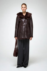 VSP - Mallory - Cherry Shearling Coat