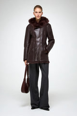 VSP - Mallory - Cherry Shearling Coat