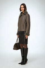VSP - Pia - Stone Shearling Jacket