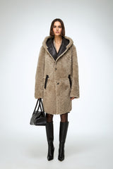 Fabiana - Stone Shearling Coat