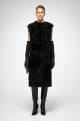 VSP - Mirella - Black Shearling Vest