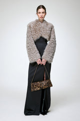 Ella - Graue Lammfelljacke