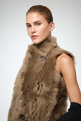 VSP - Siena - Desert Beige Shearling Vest