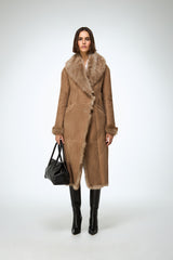 Rosanna - Sand Shearling Coat
