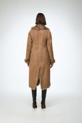 Rosanna - Sand Shearling Coat