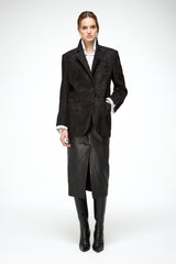 Caterina - Black Leather Coat