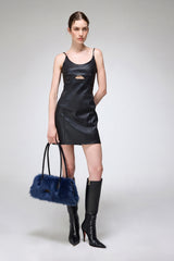 Virginia - Blaue Ledertasche