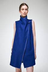 Melina - Blaue Wollweste