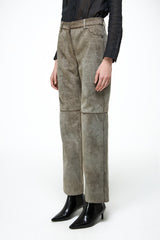 Lina - Beige Lederhose