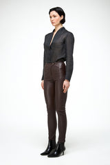 Helga - Bordeaux Lederhose