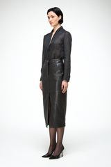 Eliana – Schwarzer Lederrock