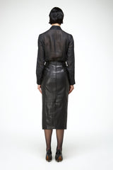 Eliana – Schwarzer Lederrock