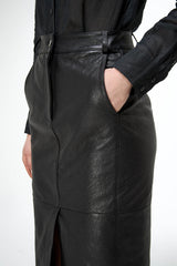 Eliana – Schwarzer Lederrock