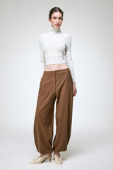 Nina - Khakifarbene Wollhose