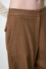 Nina - Khakifarbene Wollhose