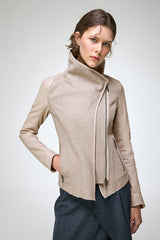 Penelope - Kamelbraune Wolljacke