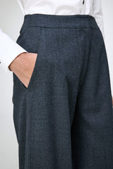 Nina - Anthrazitfarbene Wollhose