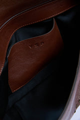 Matilde - Dunkelbraune Ledertasche