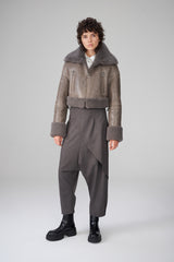 VSP - Mari - Grey Shearling Jacket