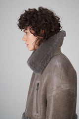 VSP - Mari - Grey Shearling Jacket