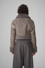 VSP - Mari - Grey Shearling Jacket