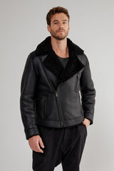 VSP - Tristan - Black Shearling Jacket