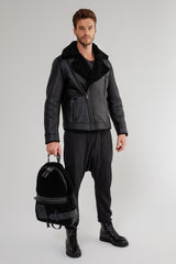 VSP - Tristan - Black Shearling Jacket