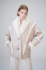 VSP - Laureen - Beige Shearling Coat