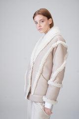 VSP - Laureen - Beige Shearling Coat