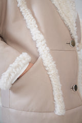 VSP - Laureen - Beige Shearling Coat