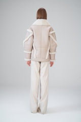 VSP - Laureen - Beige Shearling Coat